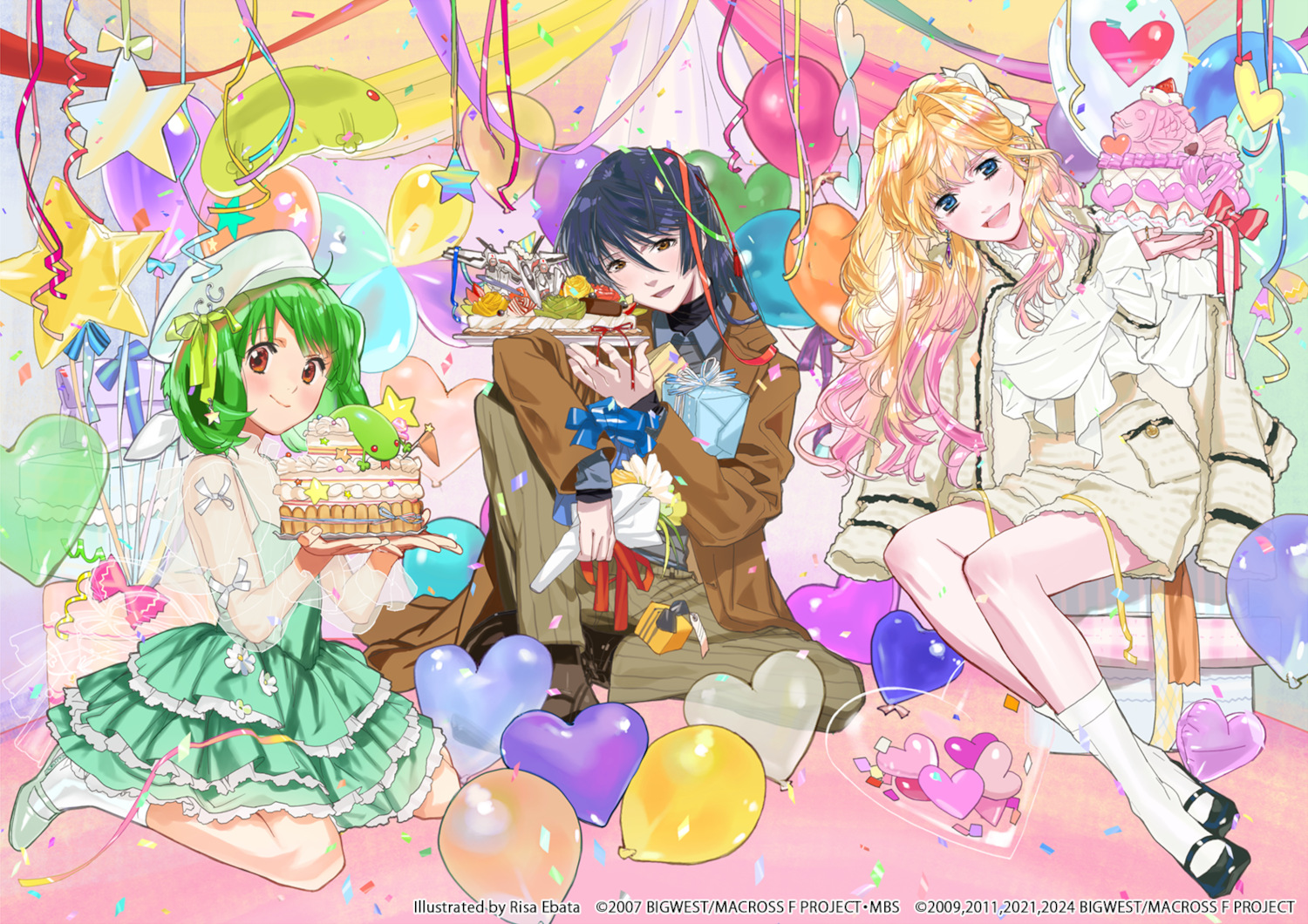 マクロスF オールタイムベストアルバム「娘々グレイテスト☆ヒッツ！」 限定盤ジャケットイラスト_FIX