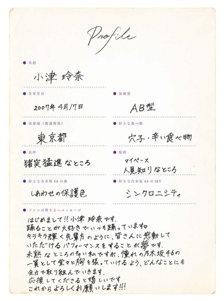 小津玲奈_プロフィール