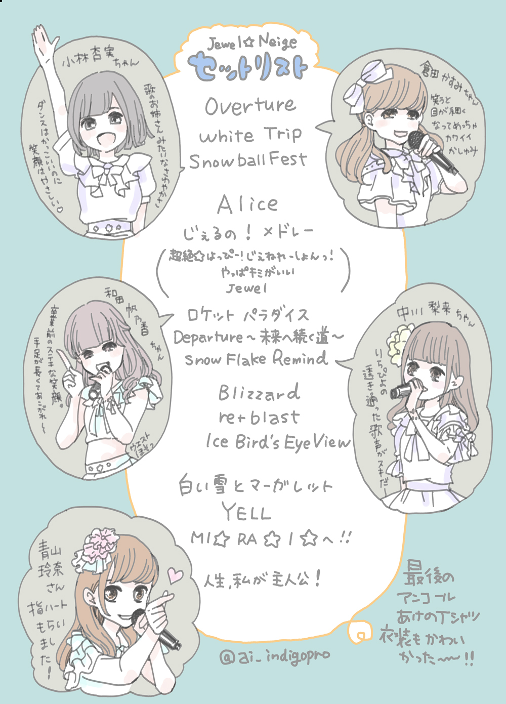 セットリストイラスト
